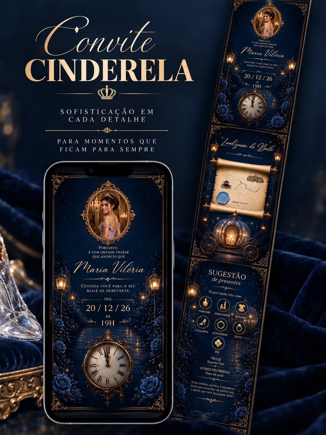 Convite Cinderela